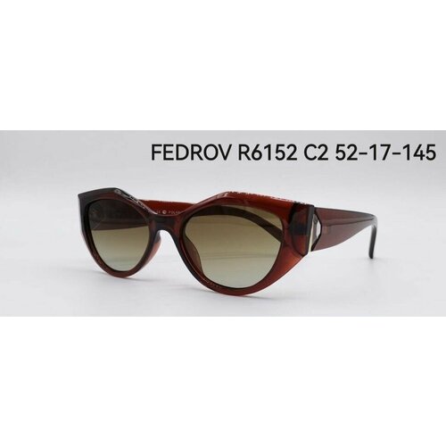 женские солнцезащитные очки fedrov, красные