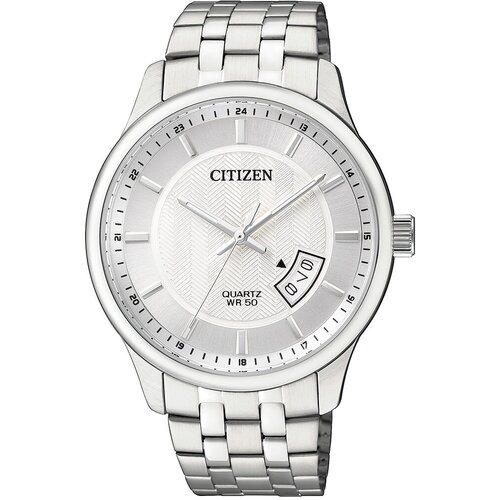 мужские часы citizen, серебряные