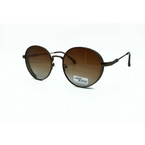 круглые солнцезащитные очки lady rabbit, коричневые