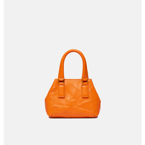 женская кожаные сумка cns - coined in stone, оранжевая