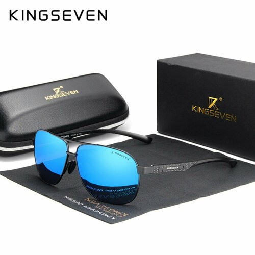 мужские авиаторы солнцезащитные очки kingseven, синие