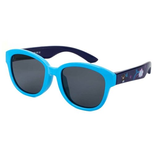 солнцезащитные очки кошачьи глаза keluona для девочки, голубые