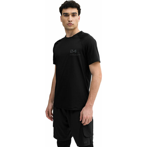 мужская футболка с круглым вырезом 4f, черная
