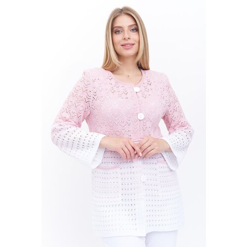 женский пиджак текстильная мануфактура, розовый