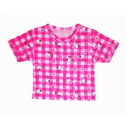 футболка нет бренда для девочки, розовая