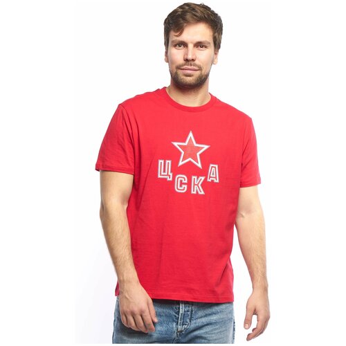 мужская футболка с круглым вырезом atributika & club, красная