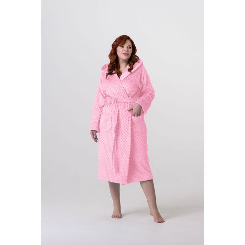 женский халат everliness, розовый