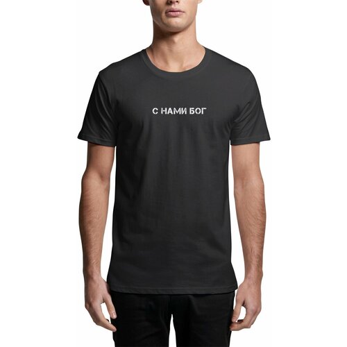 мужская футболка с принтом directfromheart, черная