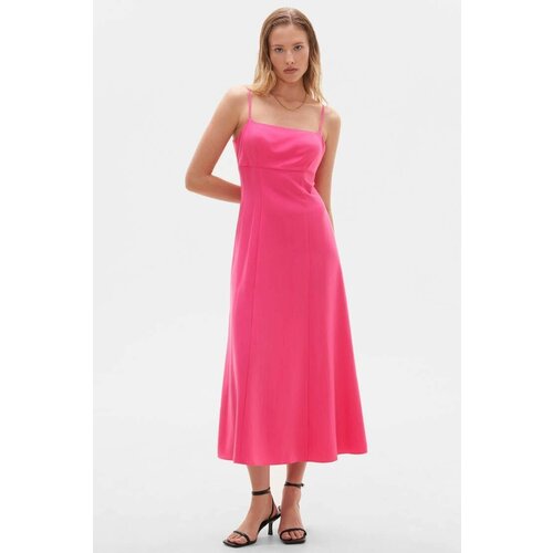 женское платье макси toptop, розовое