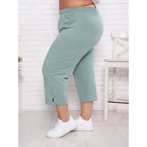 женские классические брюки новый прикид, зеленые
