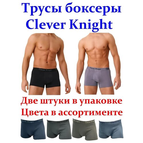мужские трусы-боксеры clever knight, серые