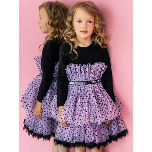 платье noble people для девочки, фиолетовое