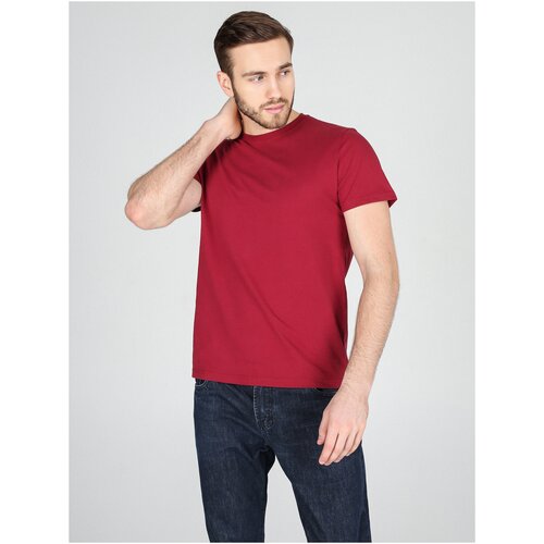 мужская футболка с коротким рукавом ruan, бордовая