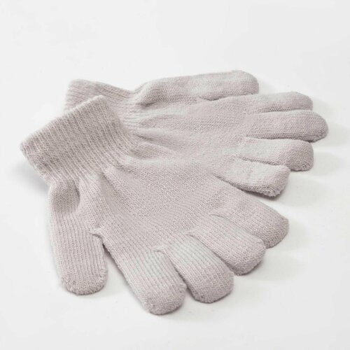 вязаные перчатки minaku для девочки, серые