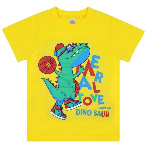 футболка bonito kids для мальчика, желтая