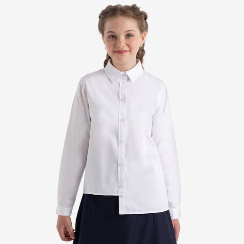 рубашка kapika для девочки, белая