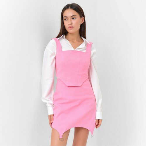 женская юбка мини mist, розовая