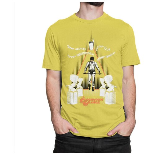 мужская футболка с круглым вырезом dream shirts, желтая