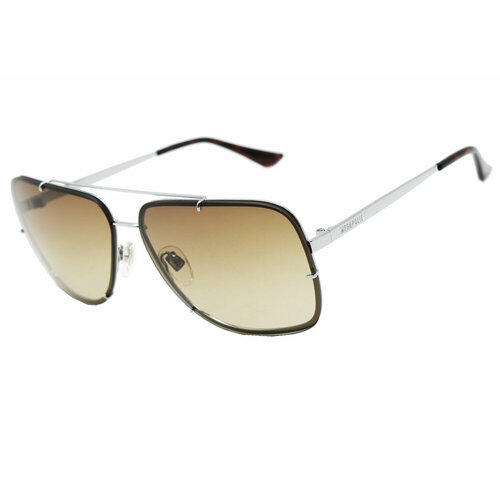 мужские авиаторы солнцезащитные очки megapolis, серебряные