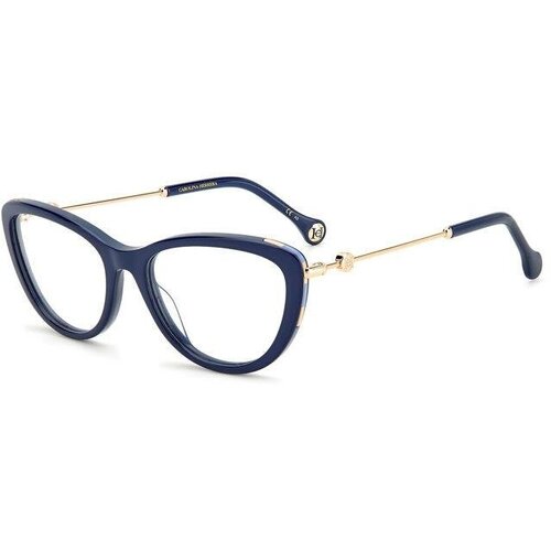 женские солнцезащитные очки кошачьи глаза carolina herrera, голубые