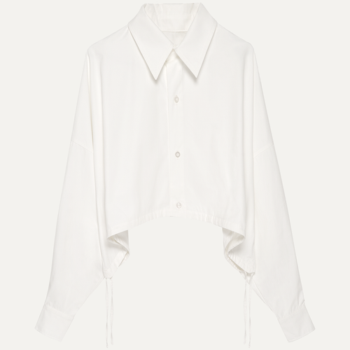 женская рубашка с длинным рукавом pl storage, белая