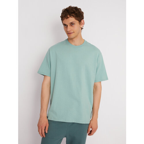 мужская футболка с коротким рукавом zolla, зеленая