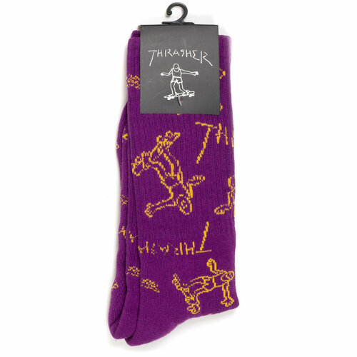 женские носки thrasher, фиолетовые