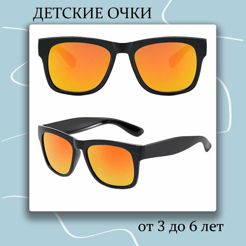 солнцезащитные очки miscellan для девочки, оранжевые