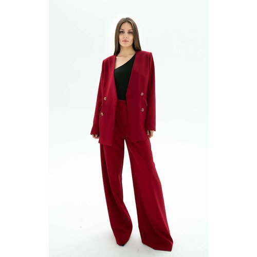 женский классические пиджак saniatti, бордовый