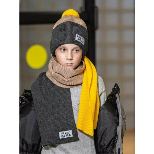 шерстяные шарф artel для мальчика, желтый