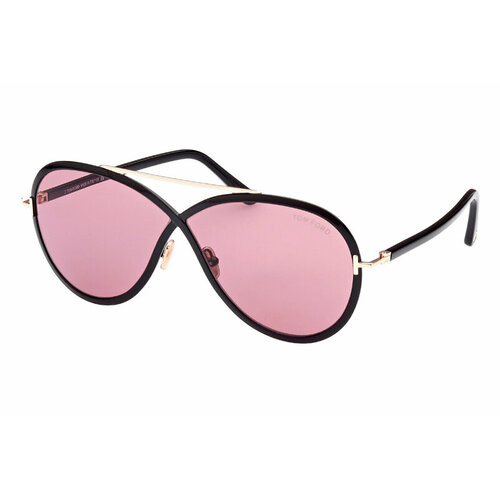 женские солнцезащитные очки tom ford, фиолетовые