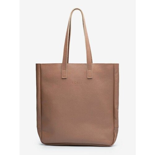 женская сумка-шоперы lokis, коричневая
