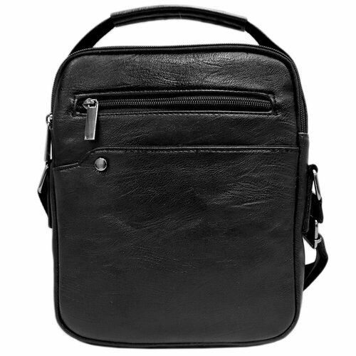 мужская кожаные сумка loui vearner, черная
