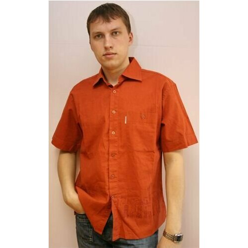 мужская свободные рубашка maestro, оранжевая