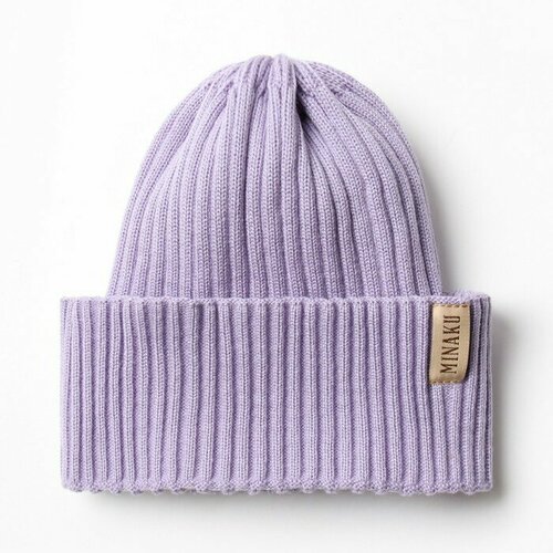 женская вязаные шапка pr-market, фиолетовая