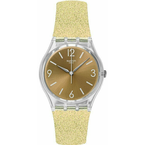 женские часы swatch, желтые