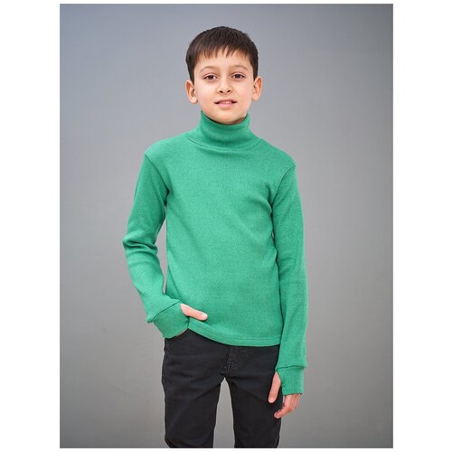 свитер удлиненные микита для девочки, зеленый