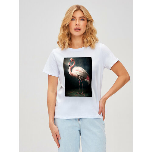 женская футболка с коротким рукавом lejoy, белая