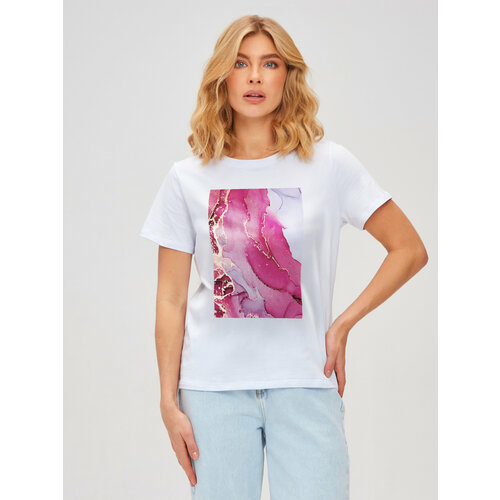женская футболка с коротким рукавом lejoy, розовая
