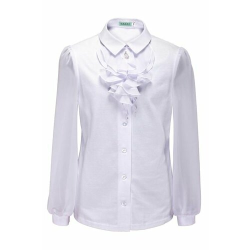 блузка андис для девочки, белая