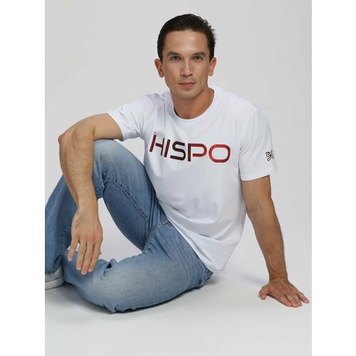 мужская футболка с коротким рукавом hispo, белая
