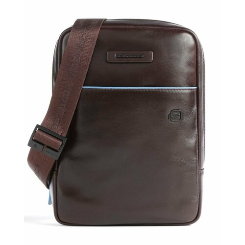 мужская сумка через плечо piquadro, коричневая