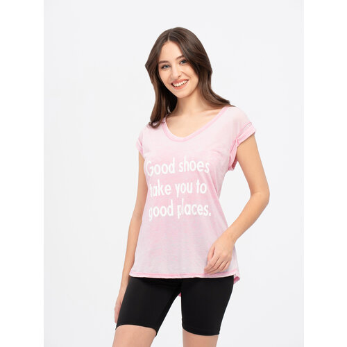 женская футболка zara, розовая