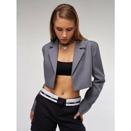 женский пиджак feelz, серый