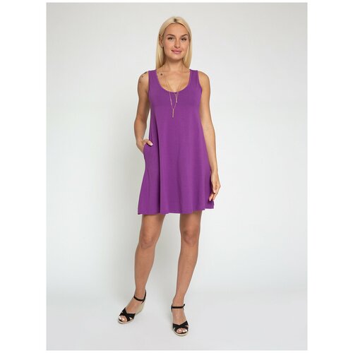 женское платье без рукавов lunarable, фиолетовое