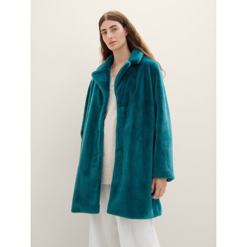 женское пальто tom tailor, зеленое