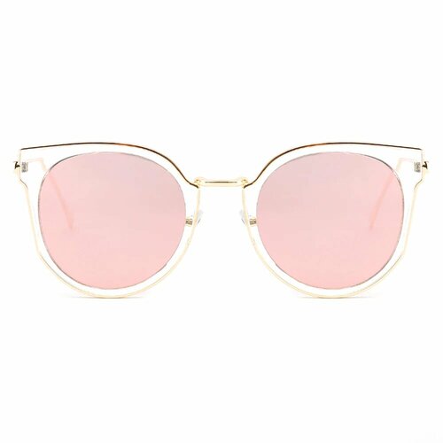 солнцезащитные очки кошачьи глаза cyxus, розовые