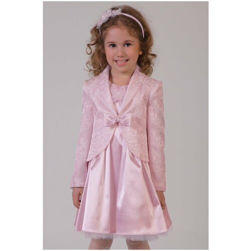 классические пиджак инфанта для девочки, розовый