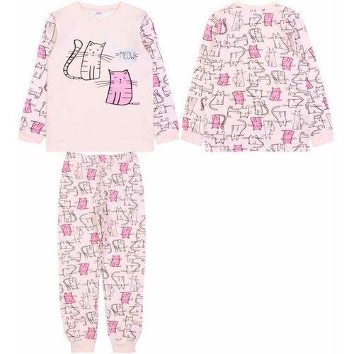 пижама bonito kids для девочки, розовая