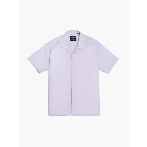 женская рубашка с коротким рукавом gitman vintage, фиолетовая